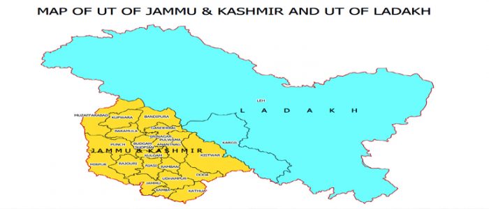 GOI Releases New Map of Jammu and Kashmir, Ladakh with India | Wilayat ...